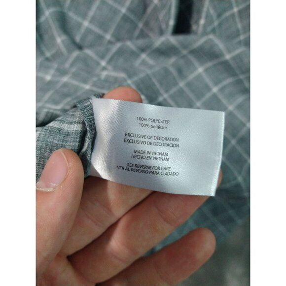 Orvis Shirt Mens XL Gray Plaid Button Up Short Sleeve Fishing Performance - Picture 6 of 8